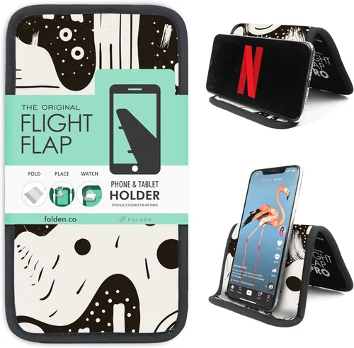 Vista 10 de Soporte flexible para tablet de avión, soporte flexible para teléfono celular y tableta, extra grande de 12 x 7 pulgadas, soporte plegable