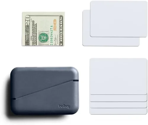 Vista 5 de Bellroy Funda Flip Segunda Edición - (Estuche para tarjetas, billetera rígida), Piedra azul, Estuche para tarjetas, billetera rígida