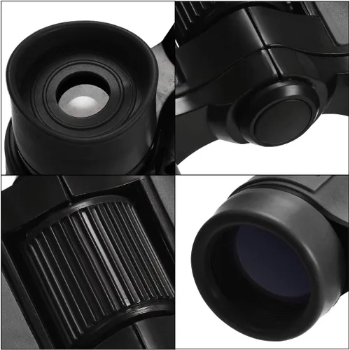 Vista 4 de uxcell Prismáticos 4X30 Compactos Plegables Binoculares A Prueba De Golpes Negro Con Correa Para El Cuello Para La Observación De Aves Senderismo
