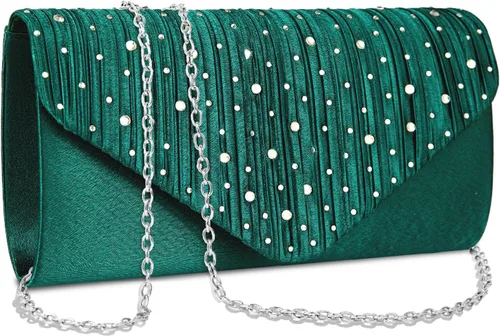 Vista 13 de Bolsos de mano BBjinronjy para mujer, bolso formal con diamantes de imitación para noche, bolsos de mano para boda, fiesta, cóctel, graduación, cena
