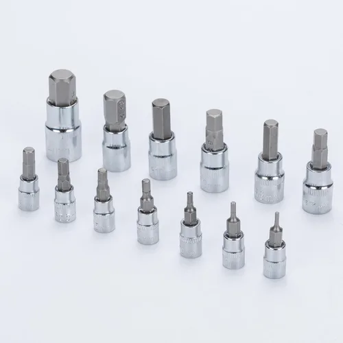 Vista 4 de Juego de llaves hexagonales Premium S2 de acero de aleación Kit de 13 piezas métricas 2mm - 14mm de llaves Allen