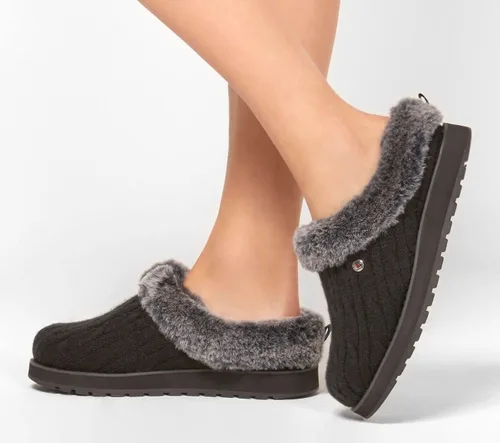 Vista 2 de Skechers Keepsakes - Pantufla Ice Angel para mujer Negro
