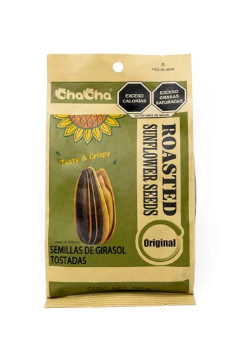 Vista 3 de ChaCha Semillas de girasol tostadas naturales (paquete de 3, total de 26.46 oz)