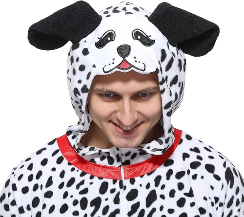 Vista 6 de Sincere Party Mono de mono, mono dálmata, mono de muñeco de nieve para adultos, pijama de animal Oneise para hombres y mujeres unisex