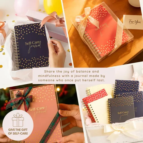 Vista 9 de Diario diario de cuidado personal para mujeres, A5, diario de bienestar con indicaciones, diario de objetivos de regalo para mujeres para felicidad