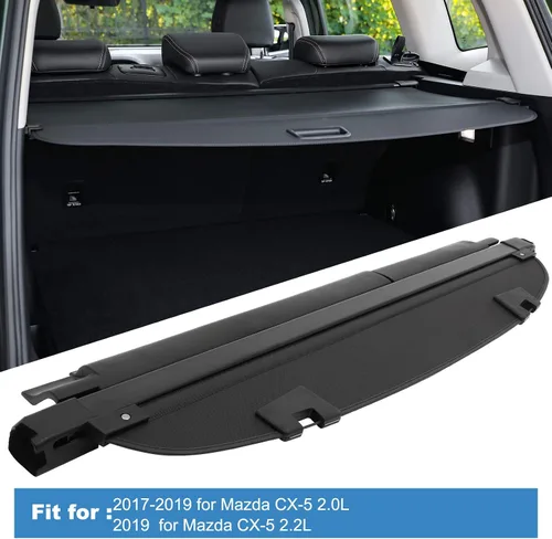Vista 2 de ECCPP Cubierta de Carga 2017-2024 2025 para Mazda CX5 CX-5 Accesorios, Funda de Maletero Retráctil, Cubierta de Seguridad para el Baúl Trasero