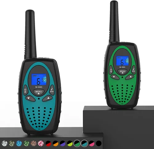 Vista 7 de Walkie Talkies para adultos, Topsung M880 FRS Radio bidireccional de largo alcance con clip para cinturón VOX/Talky de mano con 22 canales 3 millas