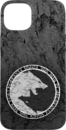 Vista 9 de Fenrir Wolf of Odin in Circle of Norse Runes Case for iPhone 17
