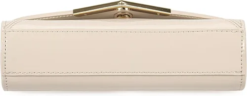 Vista 6 de DEXMAY - Bolso de mano de noche para mujer, de charol sintético, plegable, bolso formal