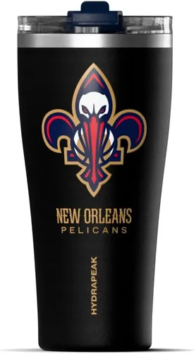 Vista 28 de Hydrapeak Atlanta Hawks - Botella de agua de acero inoxidable aislada al vacío de 30 onzas con licencia oficial de la NBA, con tapa con popote, a