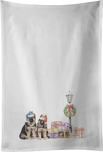 Vista 31 de Caroline's Treasures CK8100WTKT - Juego de 2 toallas de cocina con diseño de bulldog francés con diseño de país de las maravillas navideñas