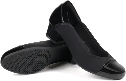 Vista 5 de Ortho+rest Zapatos de vestir para juanetes para mujer, zapatos ortopédicos de tacón bajo, mocasines ortopédicos sin cordones