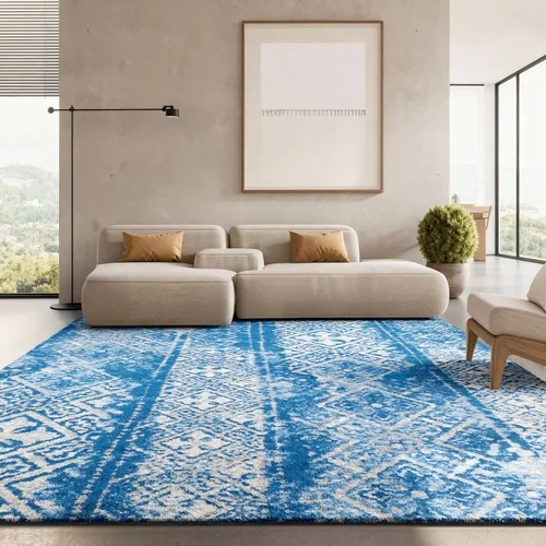 Vista 49 de SAFAVIEH Alfombra de área 8x10 - Colección Adirondack - Grande - Negro y plateado, diseño marroquí bohemio, no suelta pelusa y fácil de limpiar