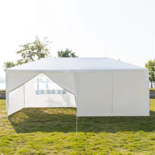 Vista 7 de Gazebo al aire libre, toldo para cochera, refugio de camping, comercial, instantáneo, impermeable, con paredes laterales, tienda de campaña