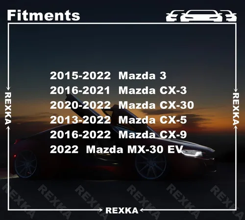 Vista 3 de Rexka 30 piezas clip de panel de ajuste KD4568865 para Mazda 3 CX-3 CX-5 CX-9 KD45-68-865