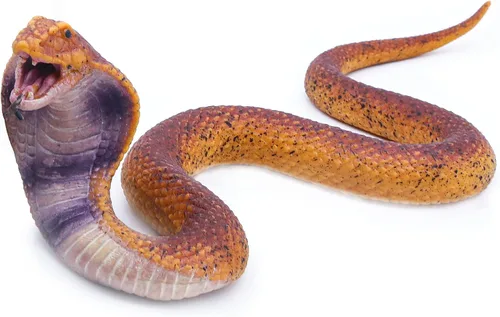 Vista 7 de SIENON Paquete de 2 juguetes realistas de serpientes falsas, figura de serpiente de goma suave para jardín, ahuyenta pájaros y ardillas, figuras