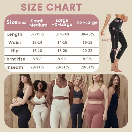 Vista 5 de Opuntia Paquete de 5 leggings para mujer, cintura alta, control de abdomen, suaves, color negro, pantalones de yoga adelgazantes para entrenamiento