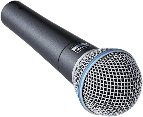 Vista 6 de Shure Micrófono vocal BETA 58A - Micrófono dinámico supercardioide de un solo elemento para escenario y estudio, incluye adaptador de soporte