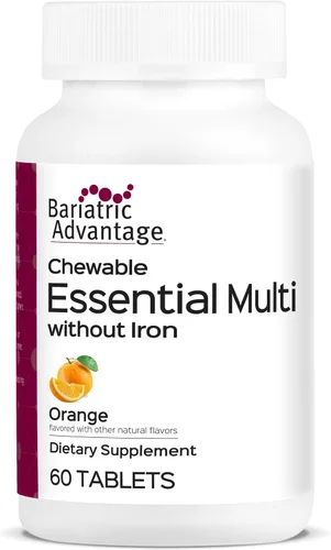 Vista 8 de Bariatric Advantage Multivitamínico esencial masticable sin hierro - 200 DV de nutrientes clave - Soporte de minerales traza* - Multivitaminas