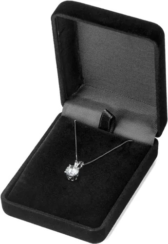 Vista 6 de Everyday Elegance 14K Gold Round, Princess and Heart Cubic Zirconia Solitaire Pendant Necklace