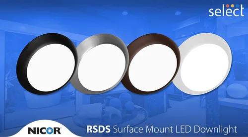 Vista 10 de NICOR Lighting RSD561120SBK RSDS56 - Luz de disco, color negro