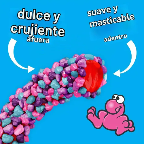 Vista 6 de Dulces Nerds Rope, Very Berry, cuerdas de 0.92 onzas (paquete de 24) Gummy rope, tangy crunchy NERDS candy coating, berry flavors, individually