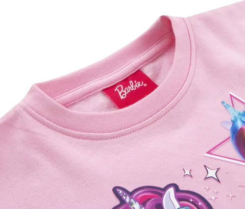 Vista 8 de Barbie Sudadera Sudadera de unicornio para niñas Sudadera para niñas Tallas 3T a 10