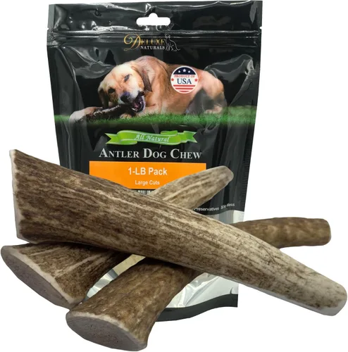 Vista 21 de 2 x 1 libra cuernos de alce masticables pequeños mixtos enteros y partidos para perros de juguete a pequeños de menos de 20 libras (5-7+ pulgadas)