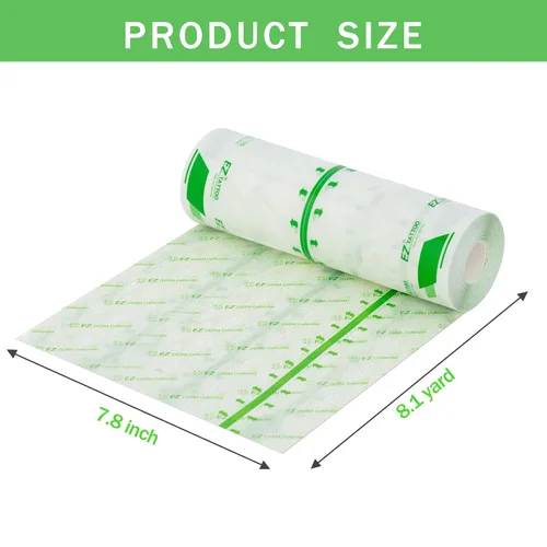 Vista 5 de EZ Tattoo - Rollo de vendaje para cuidado posterior, 7.8 pulgadas x 8.1 yardas, impermeable, transparente, cobertura para cubrir la segunda piel