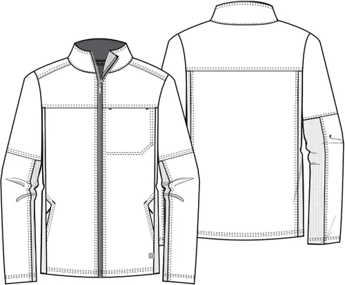 Vista 6 de Cherokee Infinity CK332A - Chaqueta quirúrgica con cremallera frontal para hombre