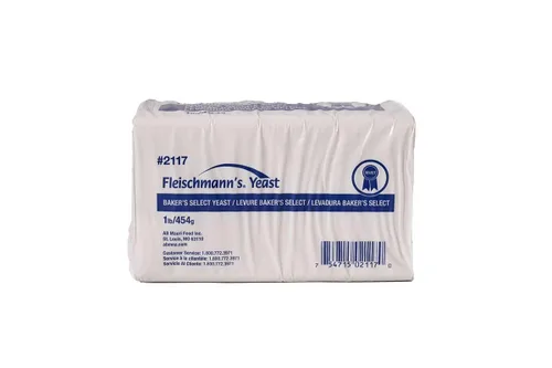 Vista 3 de Levadura fresca comprimida Fleischmanns, 1 libra, 24 por caja.