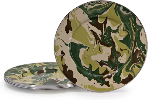 Vista 12 de Golden Rabbit Platos llanos esmaltados, 10.5 pulgadas, americana, juego de 4 Set of 4 Plates, 10.5 inch