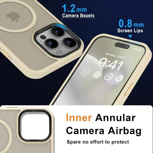 Vista 81 de MOCCA - Funda magnética resistente para iPhone XR de 6.1 pulgadas, compatible con MagSafe, funda con protección contra caídas de grado militar