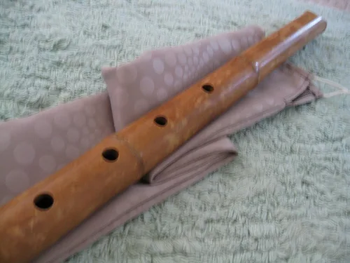 Vista 8 de 1.8 Shakuhachi pentatónico sin extremo de raíz 5 agujeros - Instrumento Zen tradicional