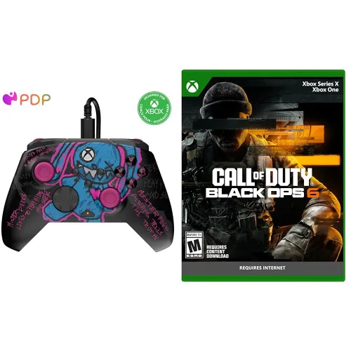 Vista 31 de PDP Gaming Xbox Series X S Red Bundle: REMATCH Wired Gamepad Controller & AIRLITE Wired Headset with Mic, Licensed Xbox One Gamepad, Customizable
