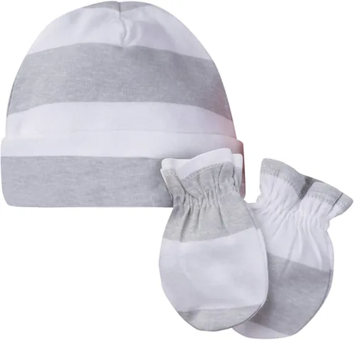 Vista 4 de Onesies Brand Juego de gorras y manoplas de 12 piezas para bebés