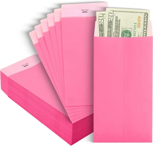Vista 16 de Mr. Pen - Sobres de dinero para efectivo, 6.5 x 3.5 pulgadas, paquete de 100 unidades, papel kraft Sobres de efectivo autoadhesivos a granel