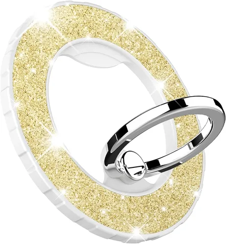 Vista 25 de Soporte magnético de anillo de teléfono para MagSafe, [rotación flexible de 360°], soporte de agarre magnético para anillo de dedo, apto para iPhone