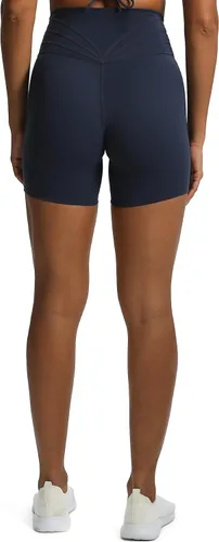Vista 6 de Aoxjox Trinity - Pantalones cortos de ciclismo para mujer, cintura cruzada, cintura cruzada, cintura alta, ejercicio, atletismo, gimnasio, correr