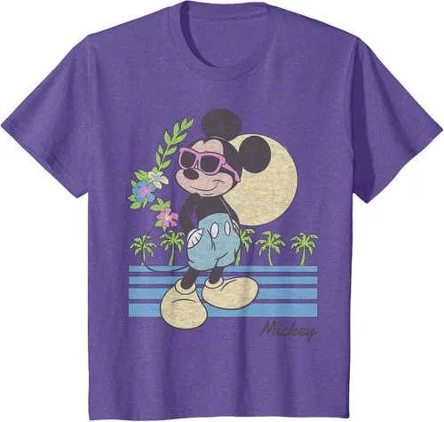 Vista 15 de Disney Mickey and Friends Mickey Retro Beach Camiseta S Gris Oscuro