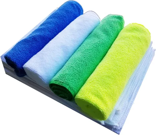 Vista 7 de Pacific Linens Paños de limpieza de microfibra, toalla para automóviles, ventanas, espejos, pantalla de computadora portátil, iPhone, iPad y más.