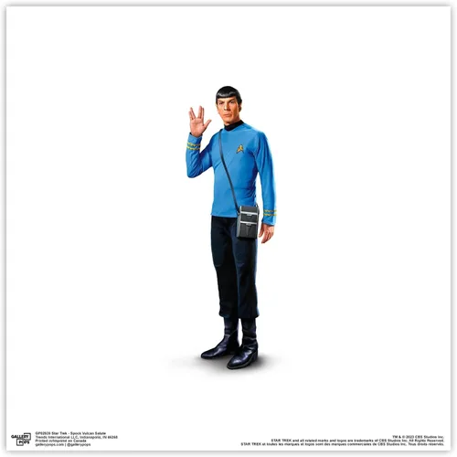 Vista 9 de Trends International Gallery Pops Star Trek - Póster de pared Spock Vulcan Salute de 12.00 x 12.00 pulgadas, versión de marco negro