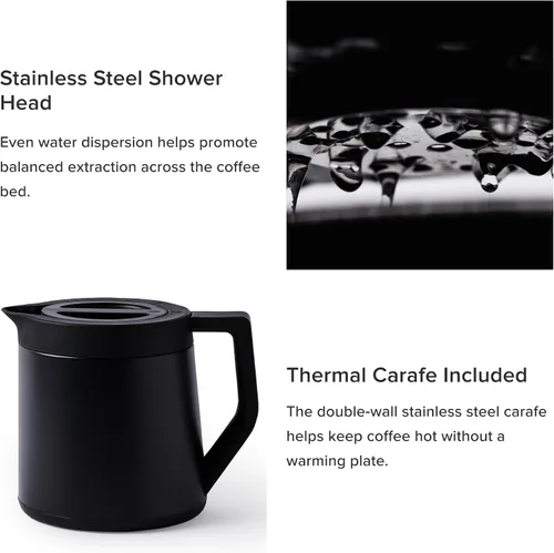 Vista 6 de Ratio Six Series 2 - Cafetera de goteo, jarra térmica de 8 tazas Negro