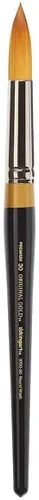 Vista 8 de KINGART Premium Original Gold 9700-26 Grande Round WASH Series - Cepillo para artista, pelo sintético Golden Taklon, mango corto, acuarela, pintura