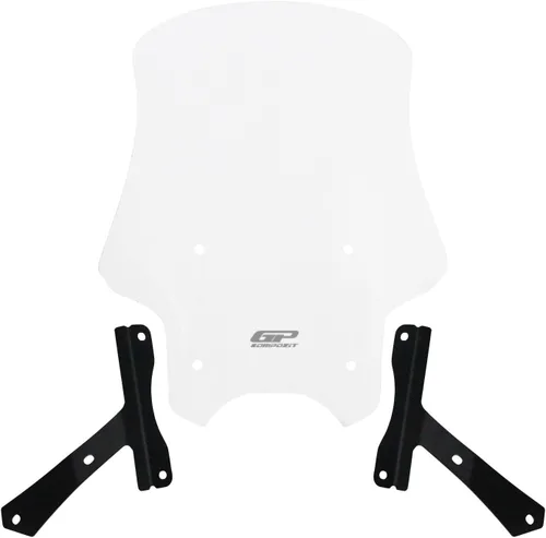 Vista 5 de GP Kompozit Parabrisas Touring transparente compatible con Hero Xpulse 200 2020-2024 19.3 in