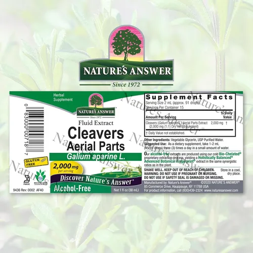 Vista 2 de Nature's Answer Hierba para cortar sin alcohol, 1 onza líquida