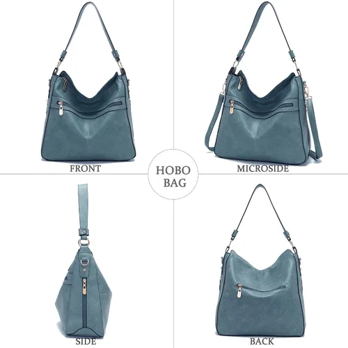 Vista 8 de Bolsos cruzados grandes para mujer, bolso de hombro para mujer, bolso y cartera para mujer, bolsos Hobo