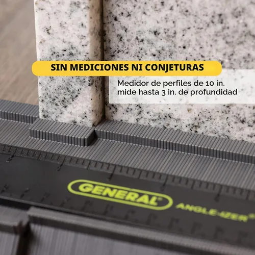Vista 4 de General Tools Medidor de Contorno 833 - Buscador de Ángulo de 10" Herramienta para Mejoras del Hogar - Gadgets para Hombres