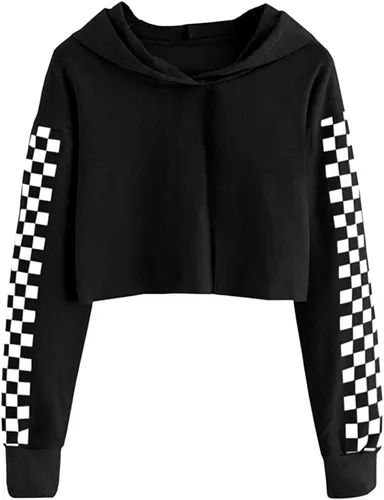 Vista 2 de Meikulo Conjunto de 2 piezas para niñas, sudaderas con capucha y pantalones deportivos de manga larga