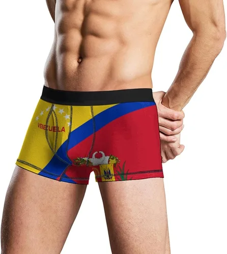 Vista 3 de Venezuela Flag Men's Underwear Boxer Briefs Soft No-Ride-Up Wicking Underpants